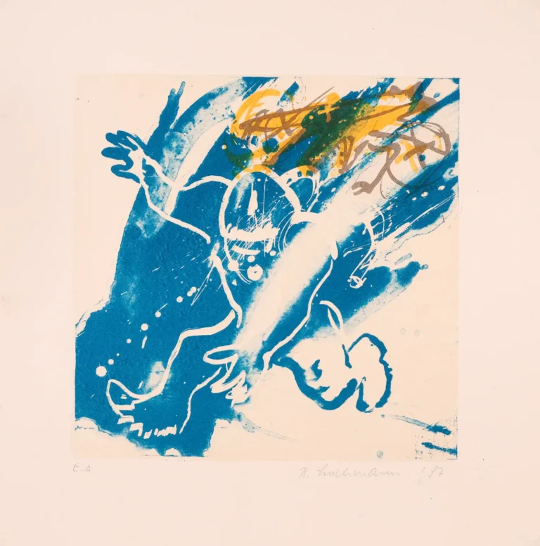 Lithografie 'Astronaut' von Bernhard Lochmann (a0415-c0002)