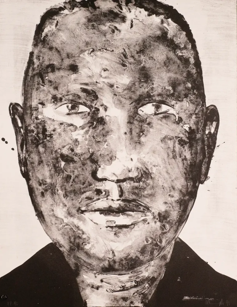 Lithografie 'Marcus O' von Dieter Kleinpeter (a0275-c0008)