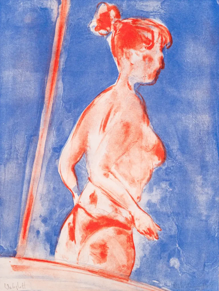 Lithografie 'Wassernixe 1' von Dieter Kleinpeter (a0474-c0009)