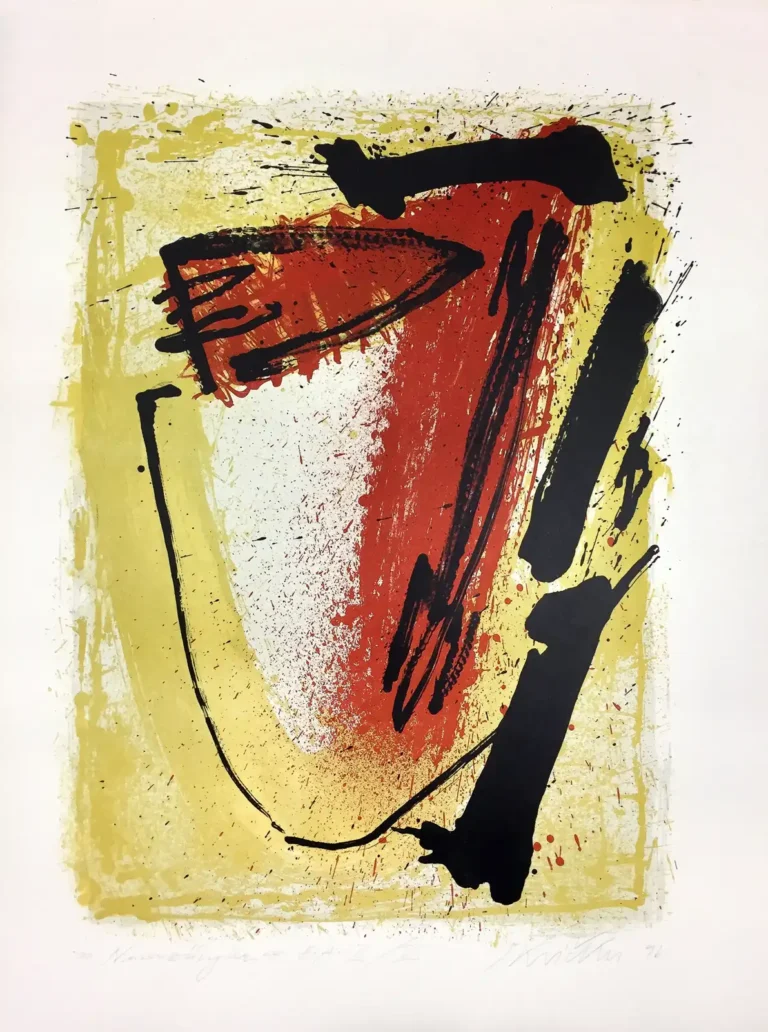 Lithografie 'Nasenzüngler' von Ernst Skricka (a0239-c0015)