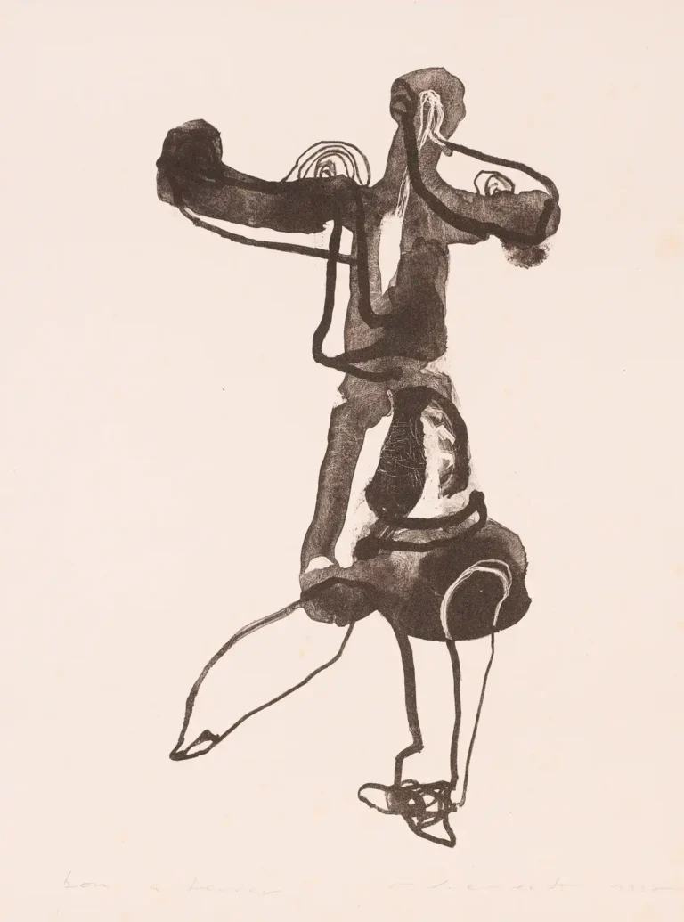Lithografie 'Für die Mannen' von Frank Siewert (a0419-c0016)