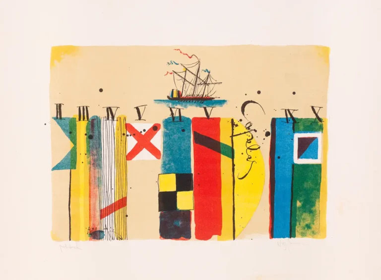 Lithografie 'Capelas' von Günther Nussbaumer (a0435-c0022)
