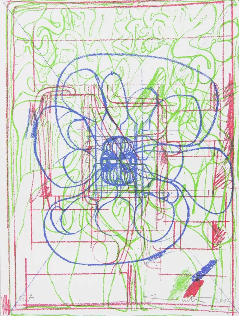 Lithografie 'Ohne Titel' aus der Serie '50+' von Hermann Nitsch (a0360-c0024)