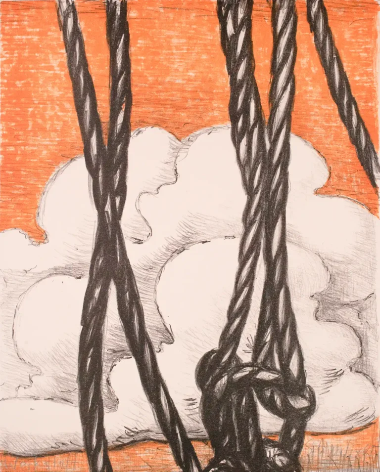 Lithografie 'Ohne Titel' von Hubert Schmalix (a0372-c0025)