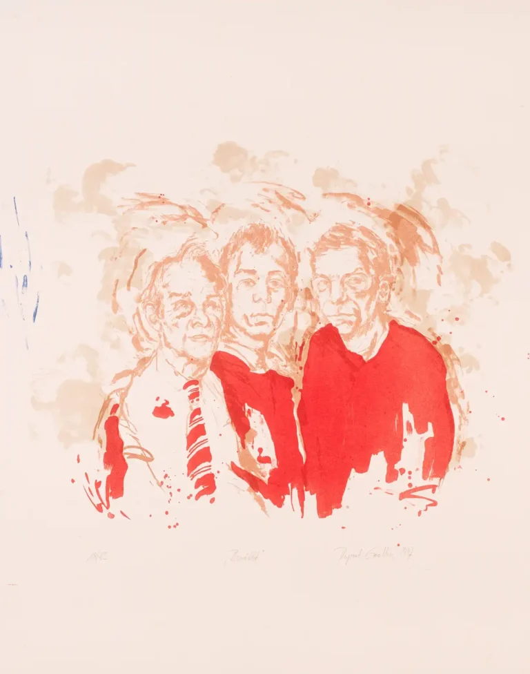 Lithografie 'Bewölkt' von Rupert Gredler (a0279-c0050)