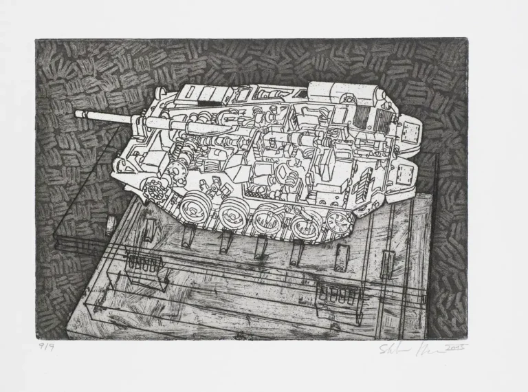 Tiefdruck 'Ohne Titel' aus der Serie '12 Apostel' von Stefan Kreiger (a1510-c0054)