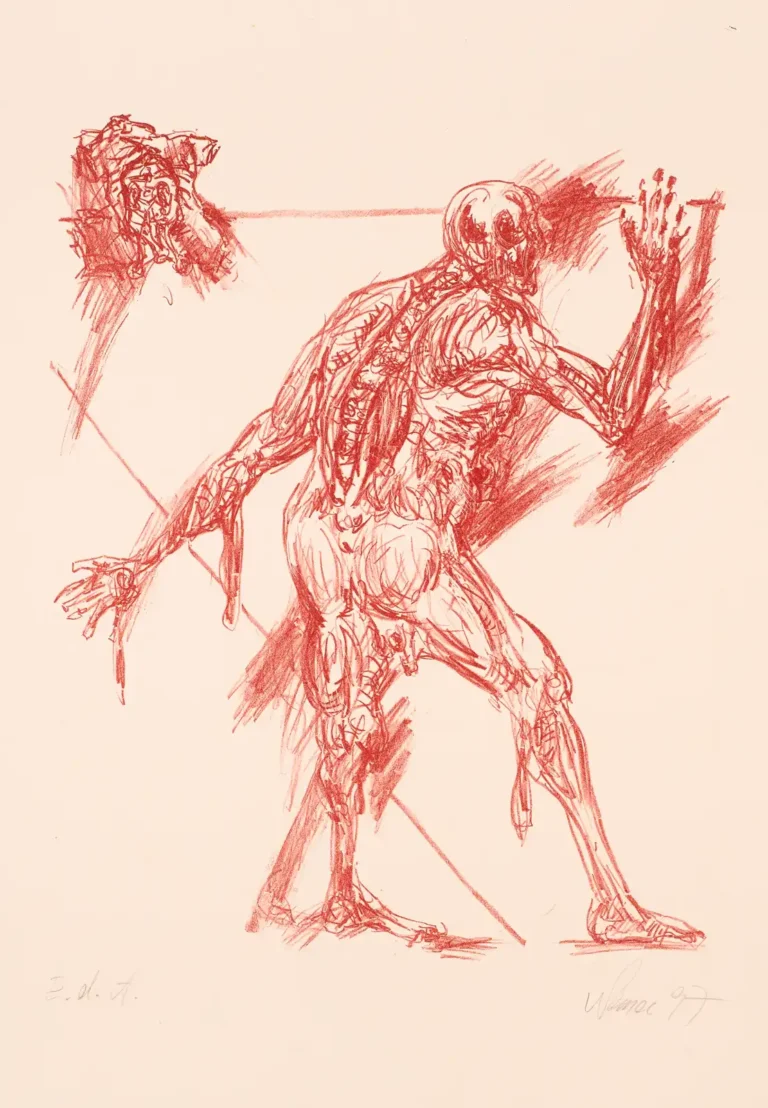 Lithografie 'Zu Vesalius' von Thomas Nemec (a0396-c0061)