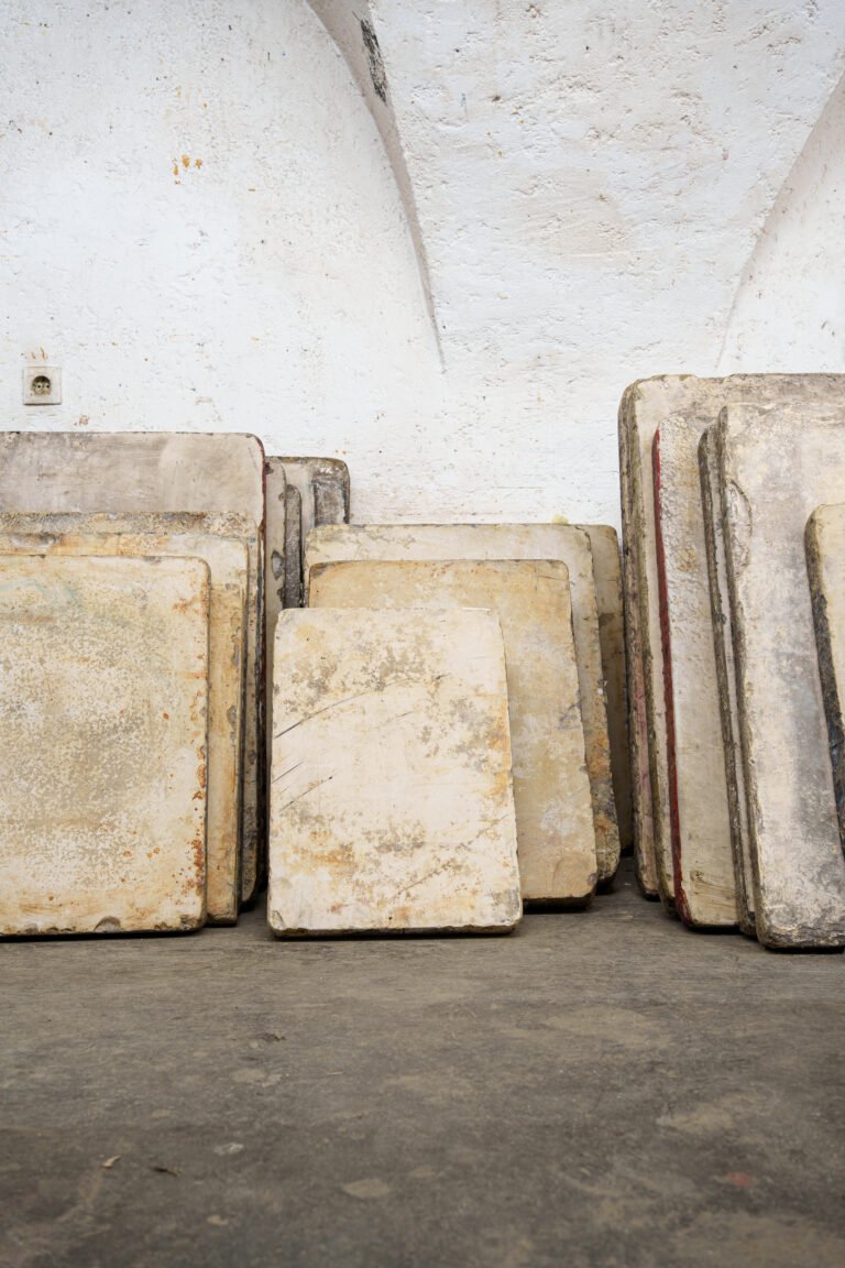 Lithografiesteine der Grafischen Werkstatt im Traklhaus
