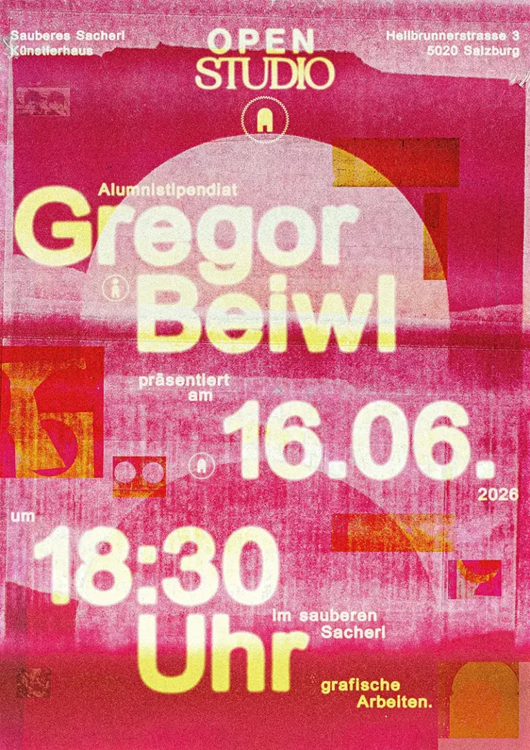 Plakat - Open Studio mit Gregor Beiwl