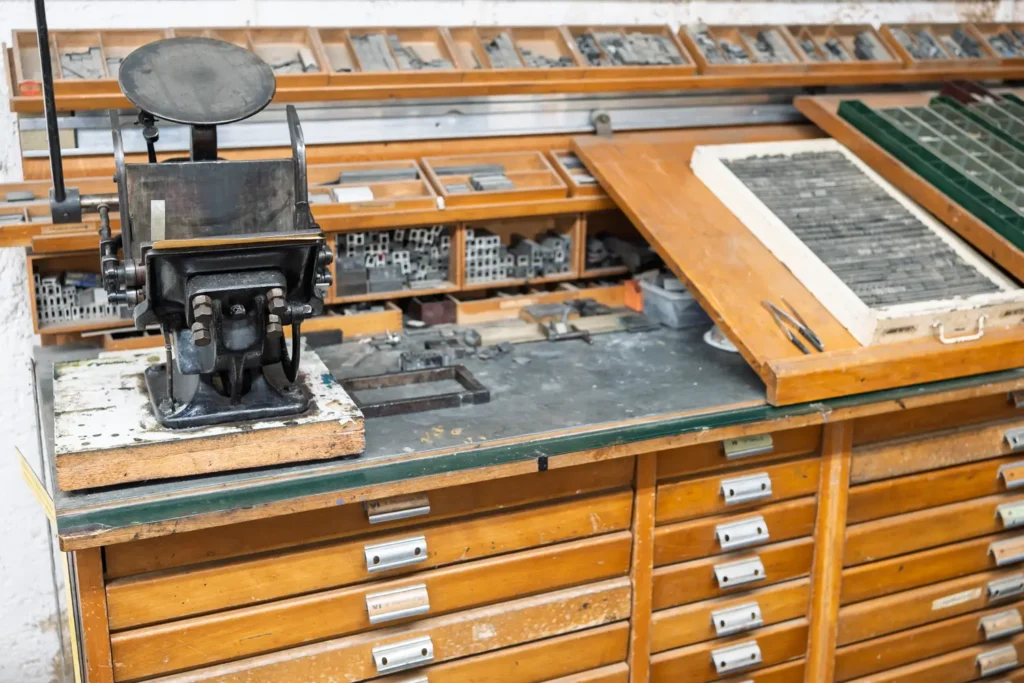 Letterpress der Grafischen Werkstatt im Traklhaus